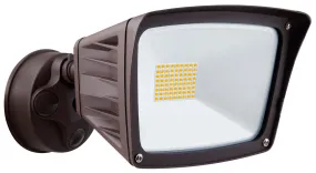 1 Head LED Dimmable Security Light, 40 watt, 3000K or 5000K CCT,  Bronze Finish