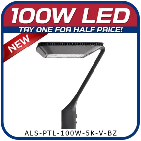 100W LED Post Top Fixture