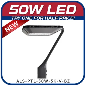 50W LED Post Top Fixture