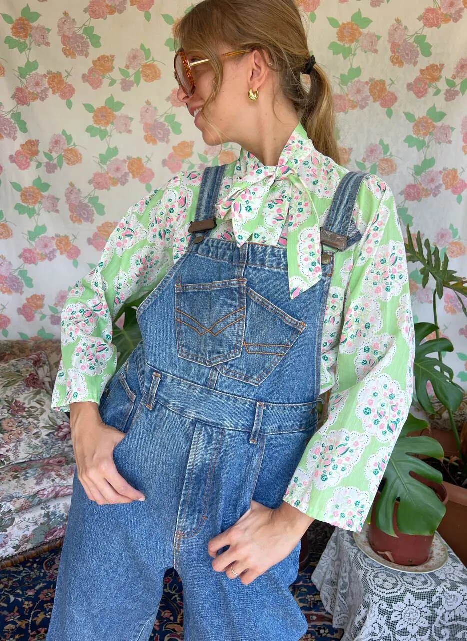 90's Oversized Denim Overall