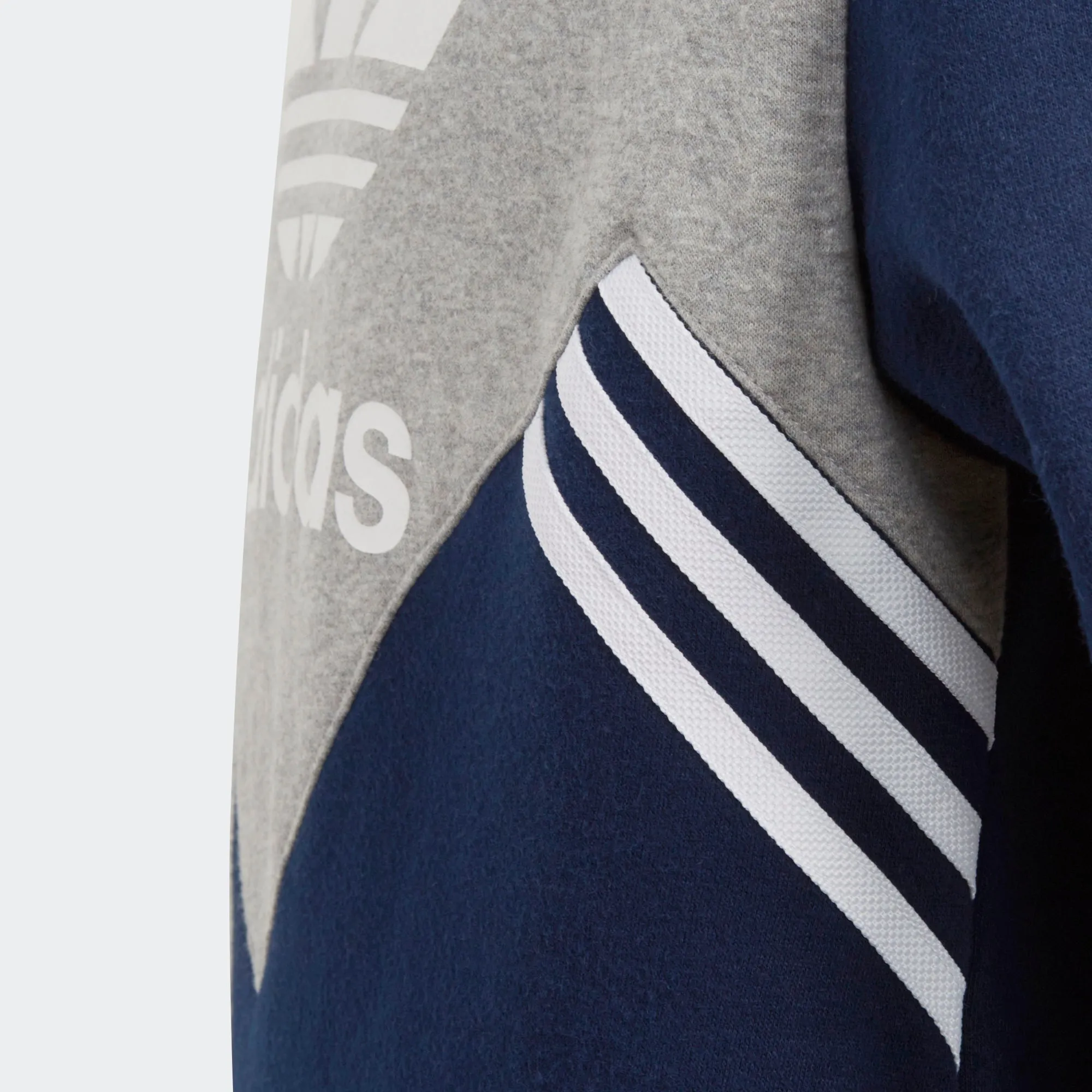 Adidas Originals Trefoil Boys Grade School Hoodie Navy/Medium Grey Heather