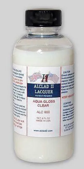 Alclad II ALC-600 Aqua Gloss Clear Top Coat Paint 4oz