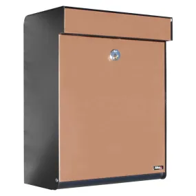 Allux Series Grandform Mailbox - Black with Copper