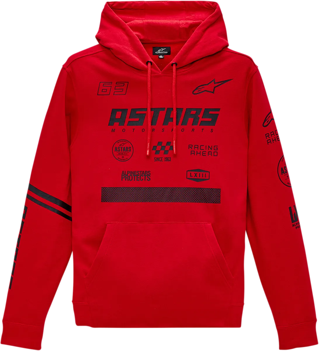 ALPINESTARS Multi Race Hoodie - Red - Large 12135150030L