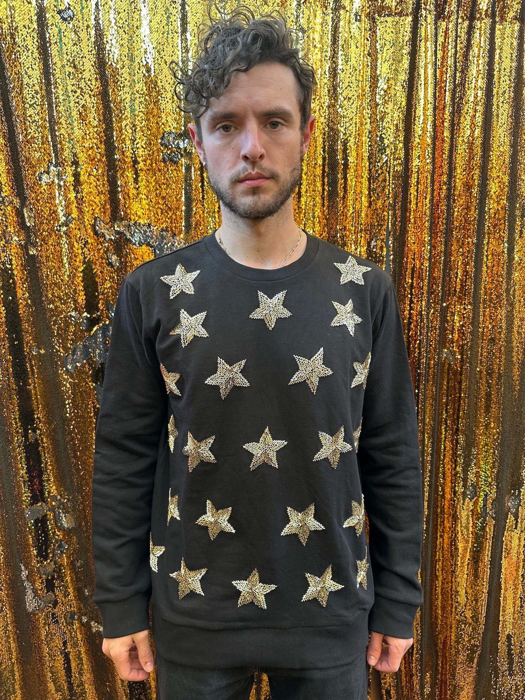 Any Old Iron Mens Goldie Star Sweatshirt