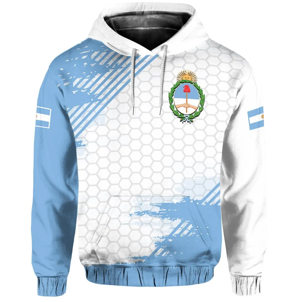 Argentina Sport Design Pullover Hoodie A0