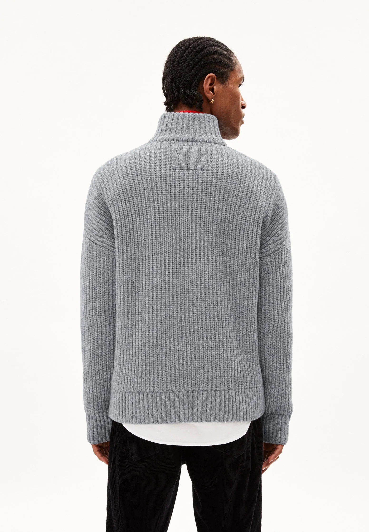 Armedangels Strick Pullover Elijaa light grey melange