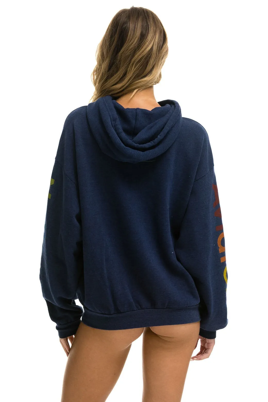 AVIATOR NATION ASPEN RELAXED PULLOVER HOODIE - NAVY