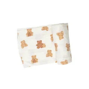 Baby Swaddle Blanket | Teddy Bear | Angel Dear