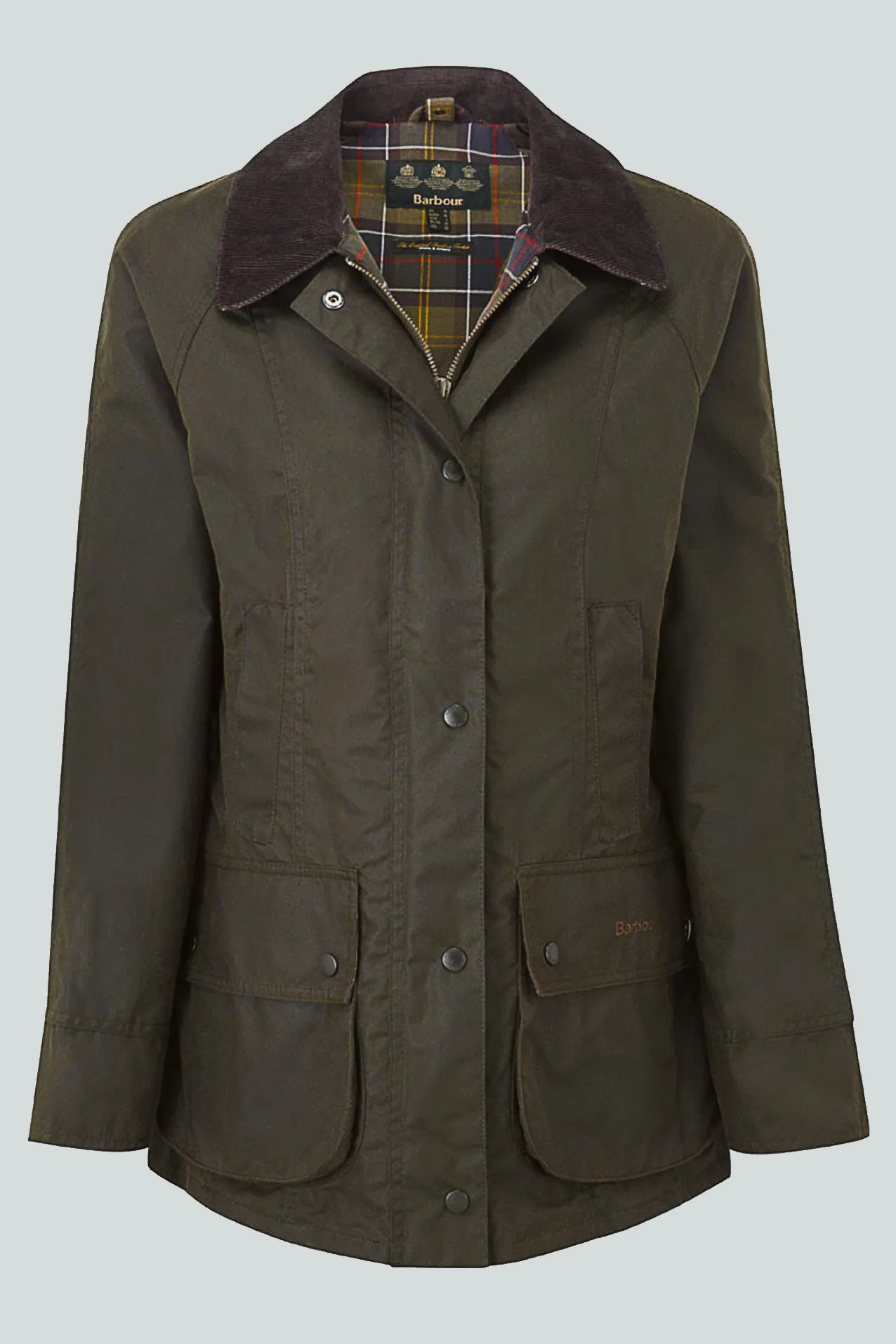 Barbour Classic Beadnell - Ladies Wax Jacket - Olive Green - LWX0668OL71