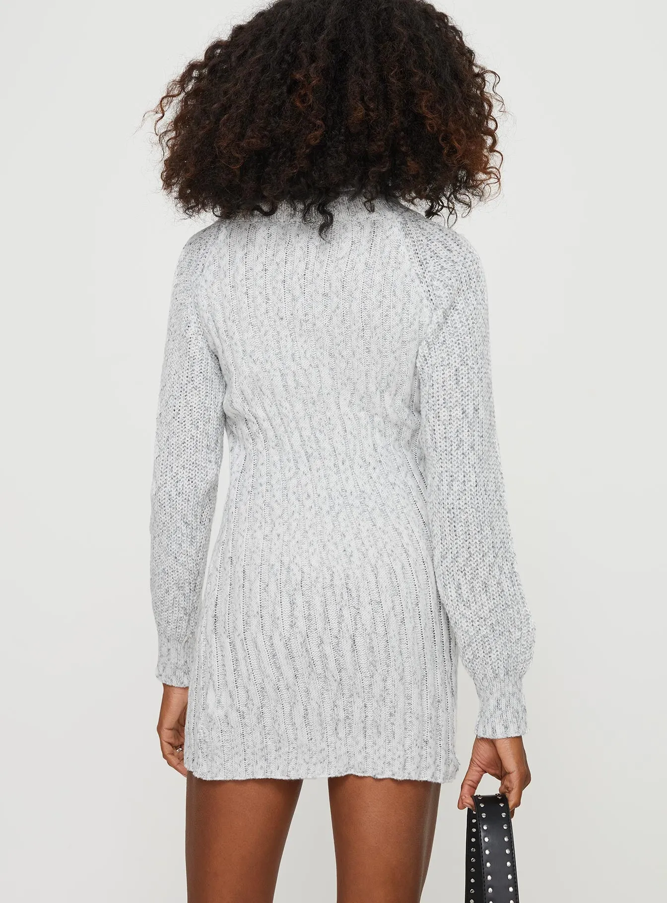 Barrish Sweater Mini Dress Grey