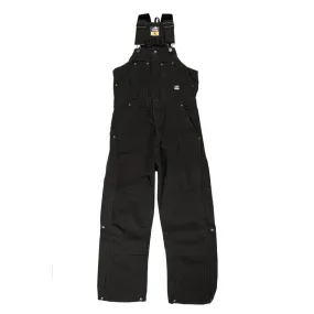 'Berne' Men's Highland Original Washed Insulated Bib Overall - Black