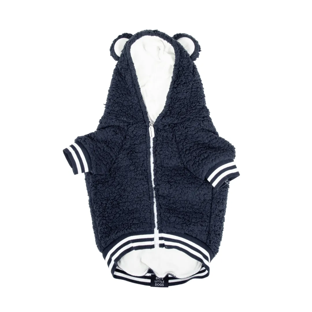 Big & Little Dogs Navy Teddy Hoddie Dog Jumper