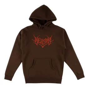 Big Splinter Printed Pullover Hoodie - Brown/Red