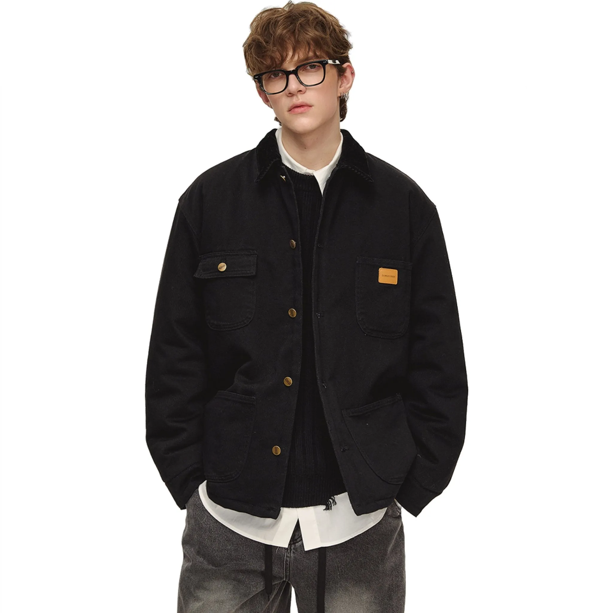 Black Michigan Workwear Quilted Jacket