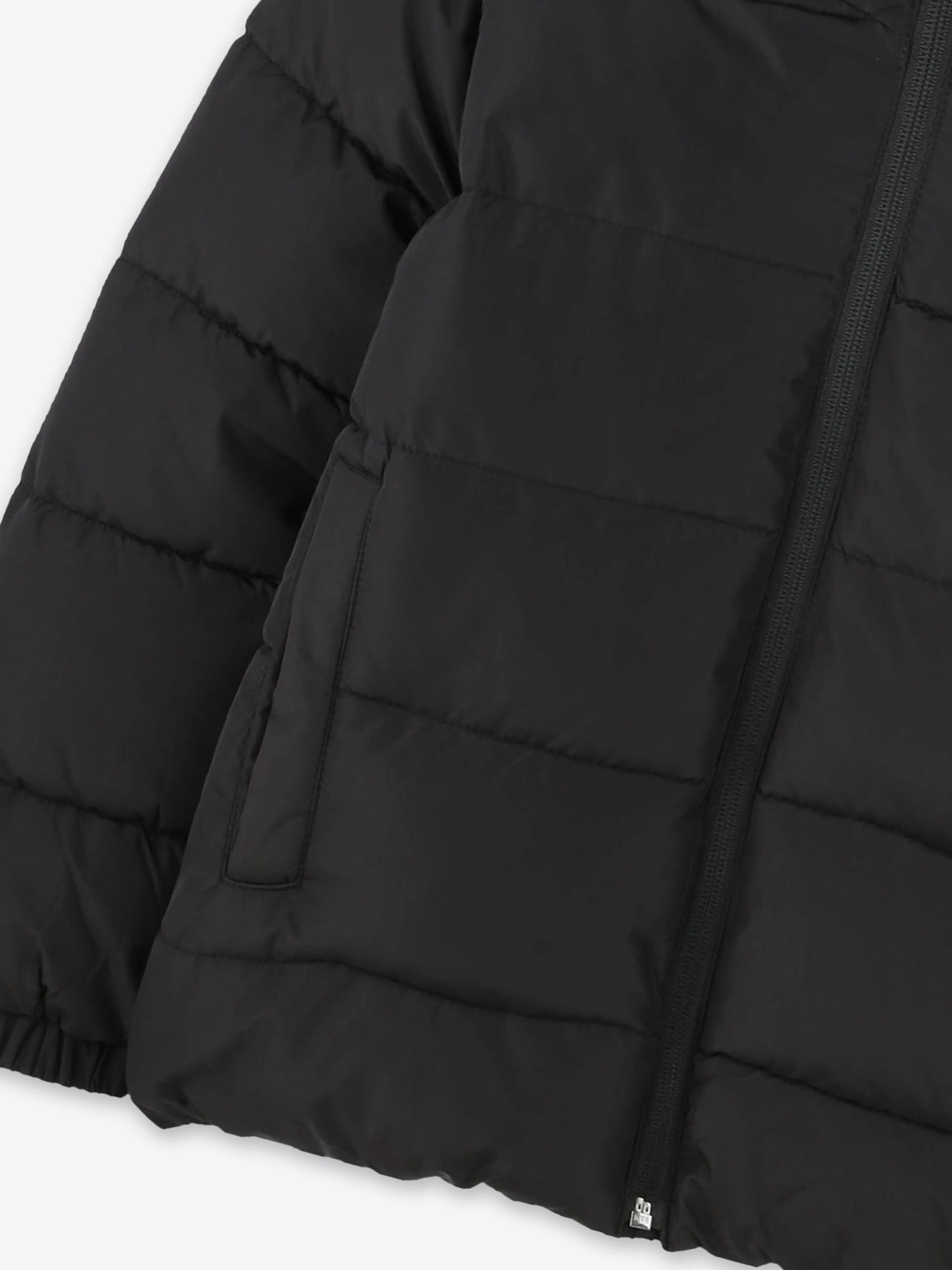 BOSS Boys Logo Puffer Jacket in Black