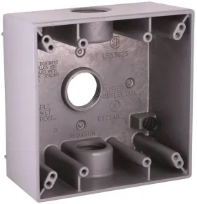 Box Outlet Alum 2g 32cu In Gry