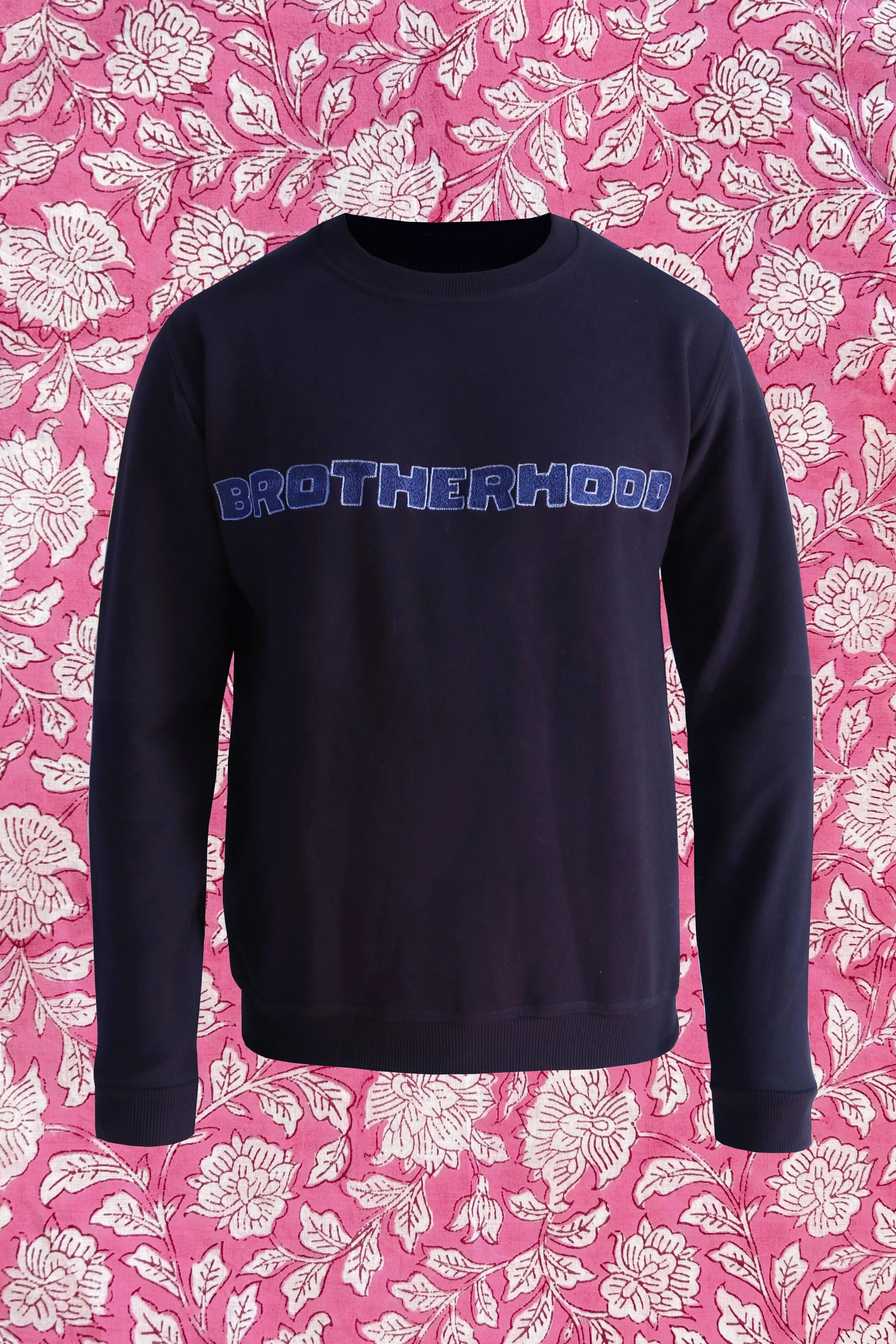 Brotherhood Embroidered Sweatshirt (Navy Blue)