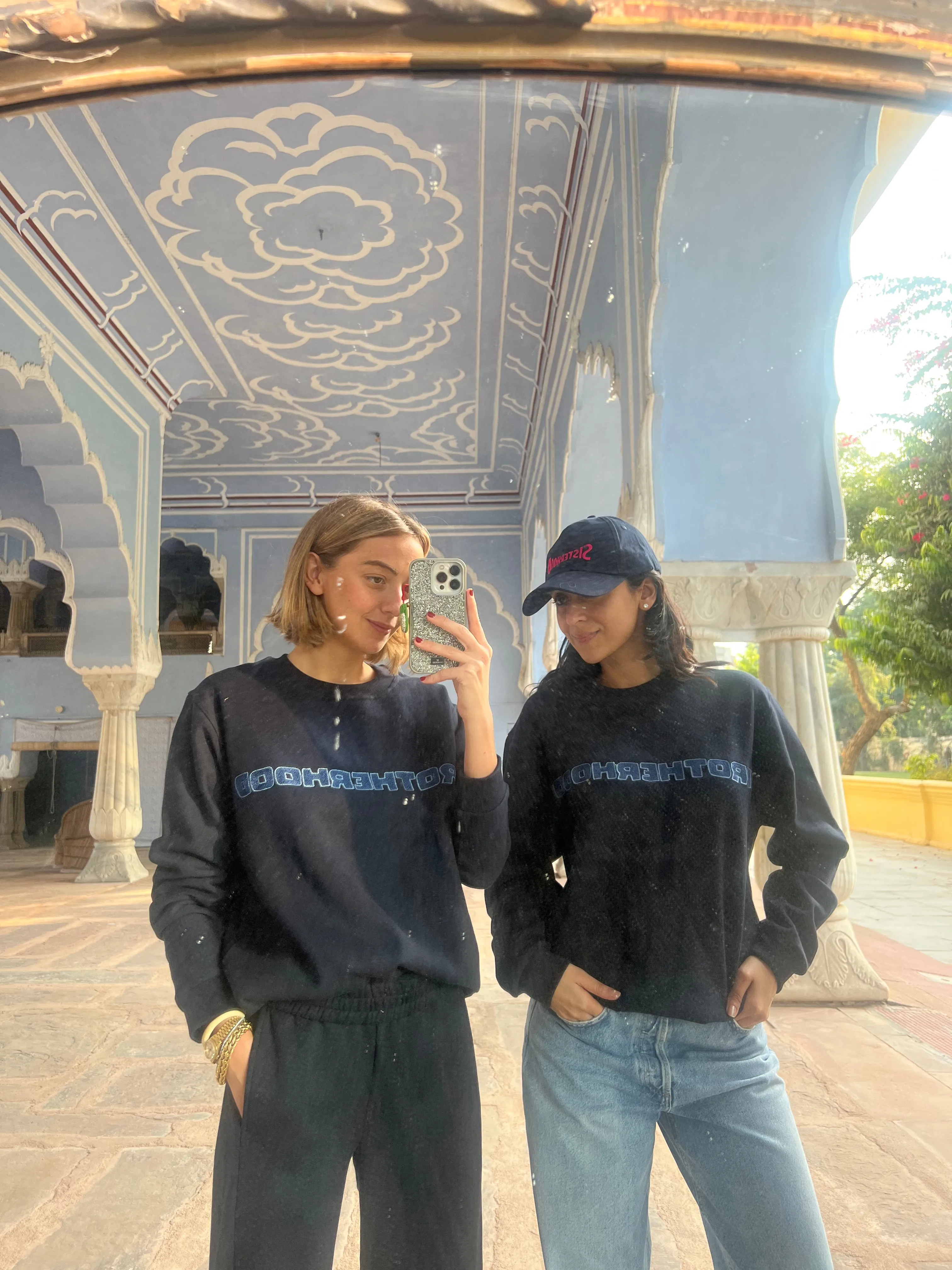 Brotherhood Embroidered Sweatshirt (Navy Blue)