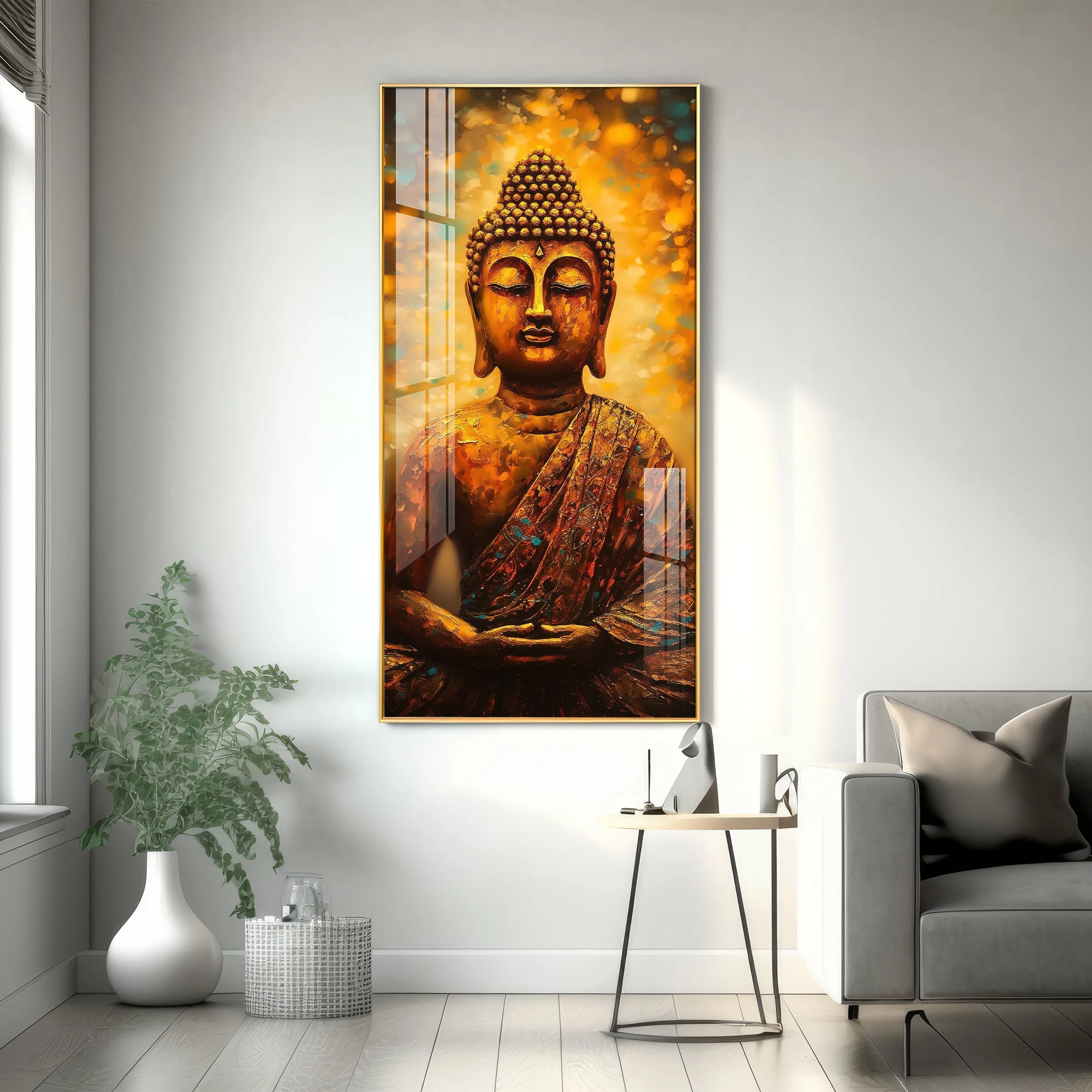 Buddha Serenity Premium Acrylic Vertical Wall Art