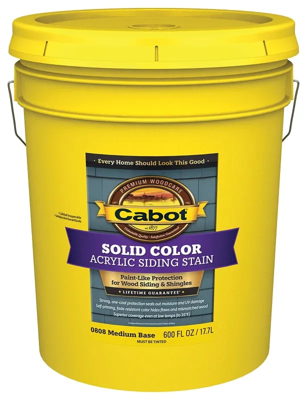 Cabot 0800 140.0000808.00 Siding Stain, Liquid, 5 gal :PAIL: QUANTITY: 1