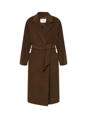 Camel Waist Sash Coat