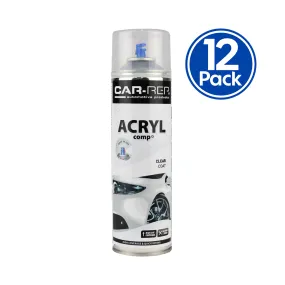 CAR-REP Automotive Acrylic Clear Coat 500ml x 12 Pack