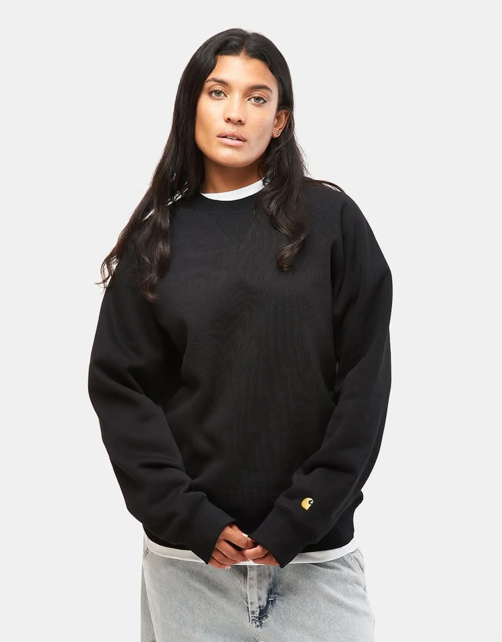 Carhartt WIP Chase Sweatshirt - Black/Gold