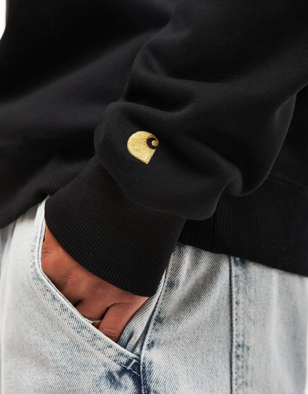 Carhartt WIP Chase Sweatshirt - Black/Gold