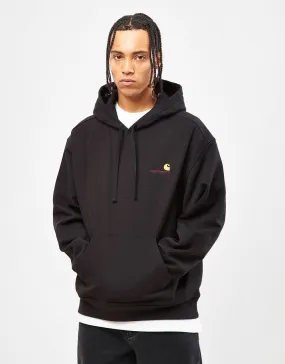 Carhartt WIP Hooded American Script Sweatshirt - Black