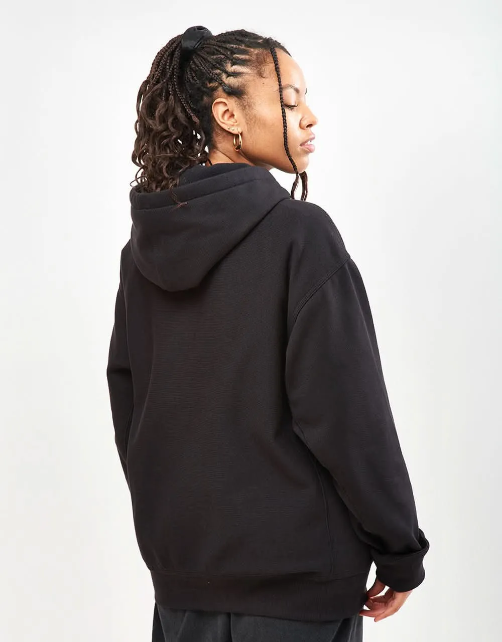 Carhartt WIP Hooded American Script Sweatshirt - Black