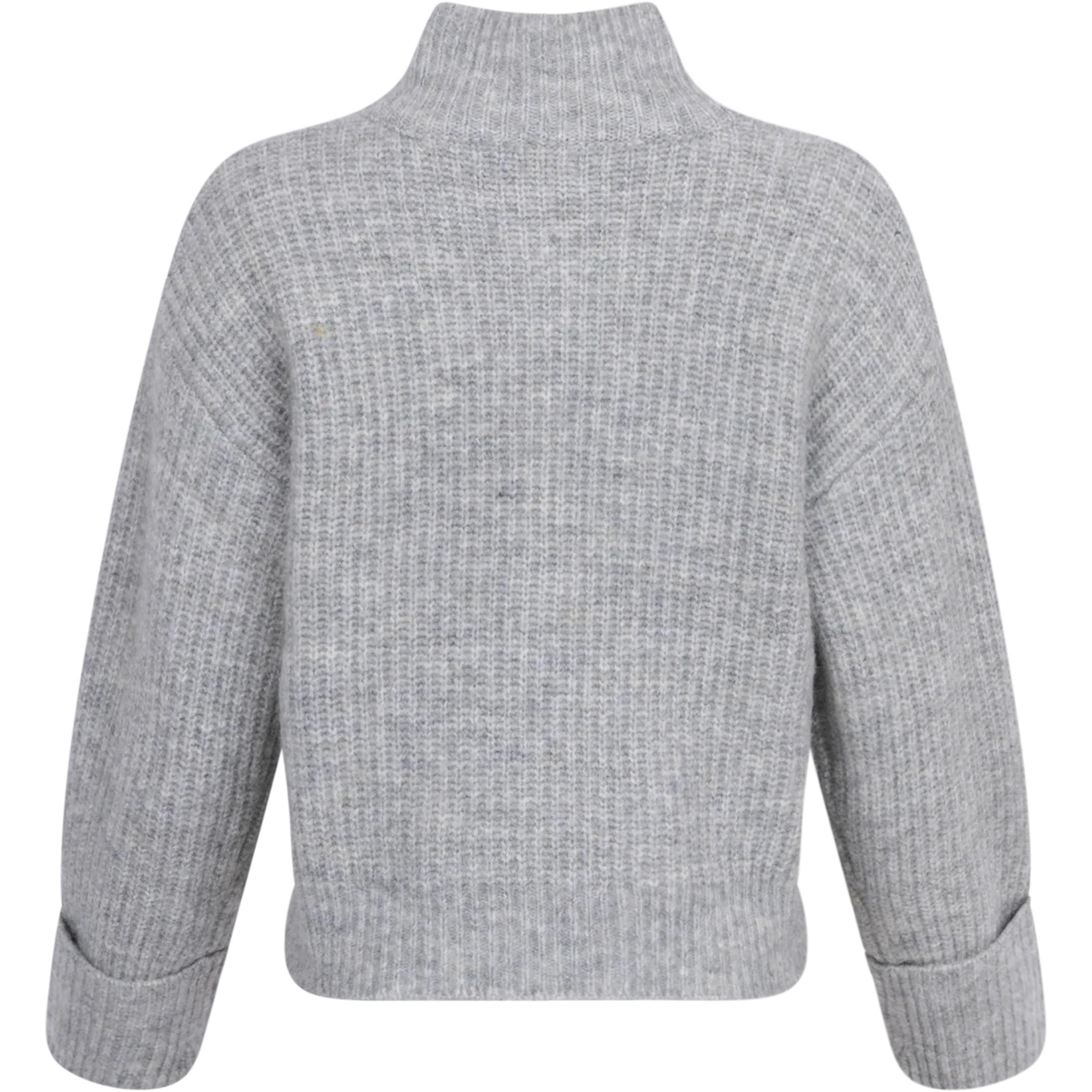 Chastine Peggy M Zip Pullover - Light Grey Melange