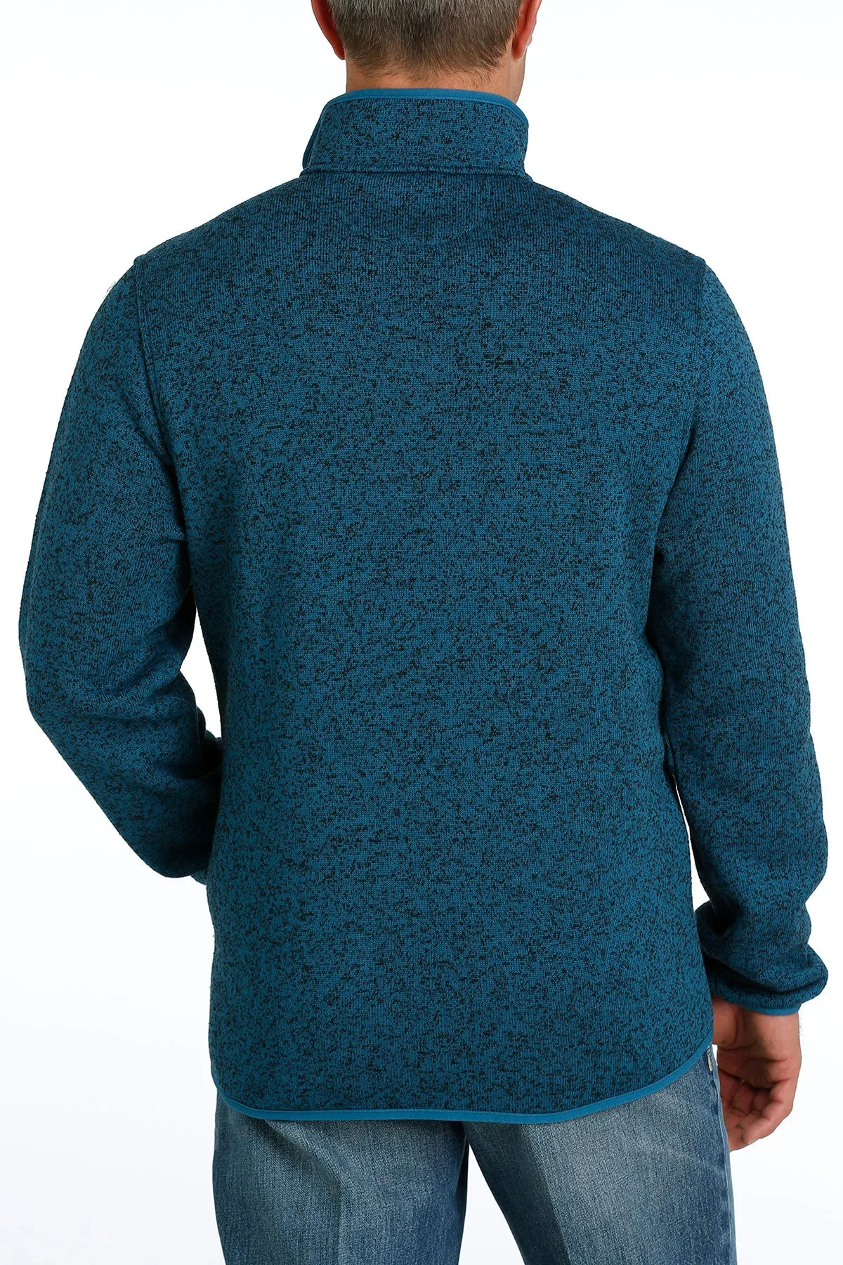 Cinch Men's Teal Quarter Snap Pullover