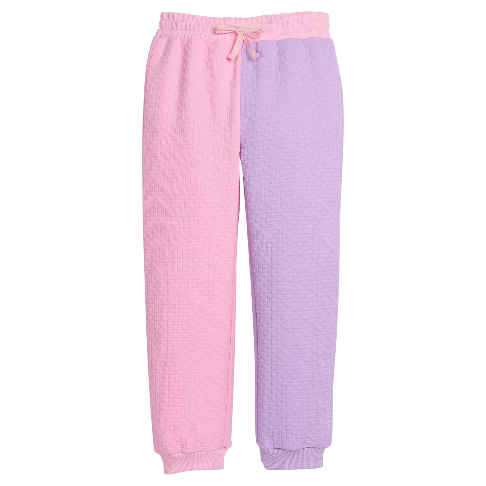 Colorblock Pullover   Jogger Set - Pink & Lilac