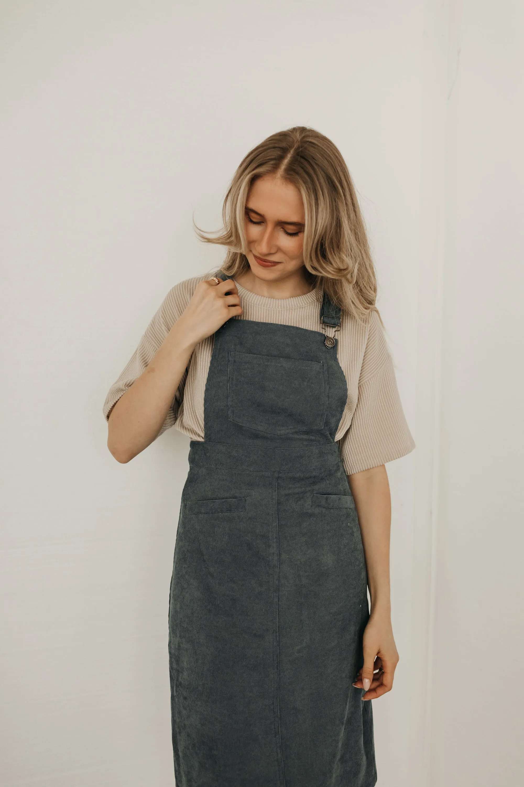 Corduroy Overall Dress (multiple colors)