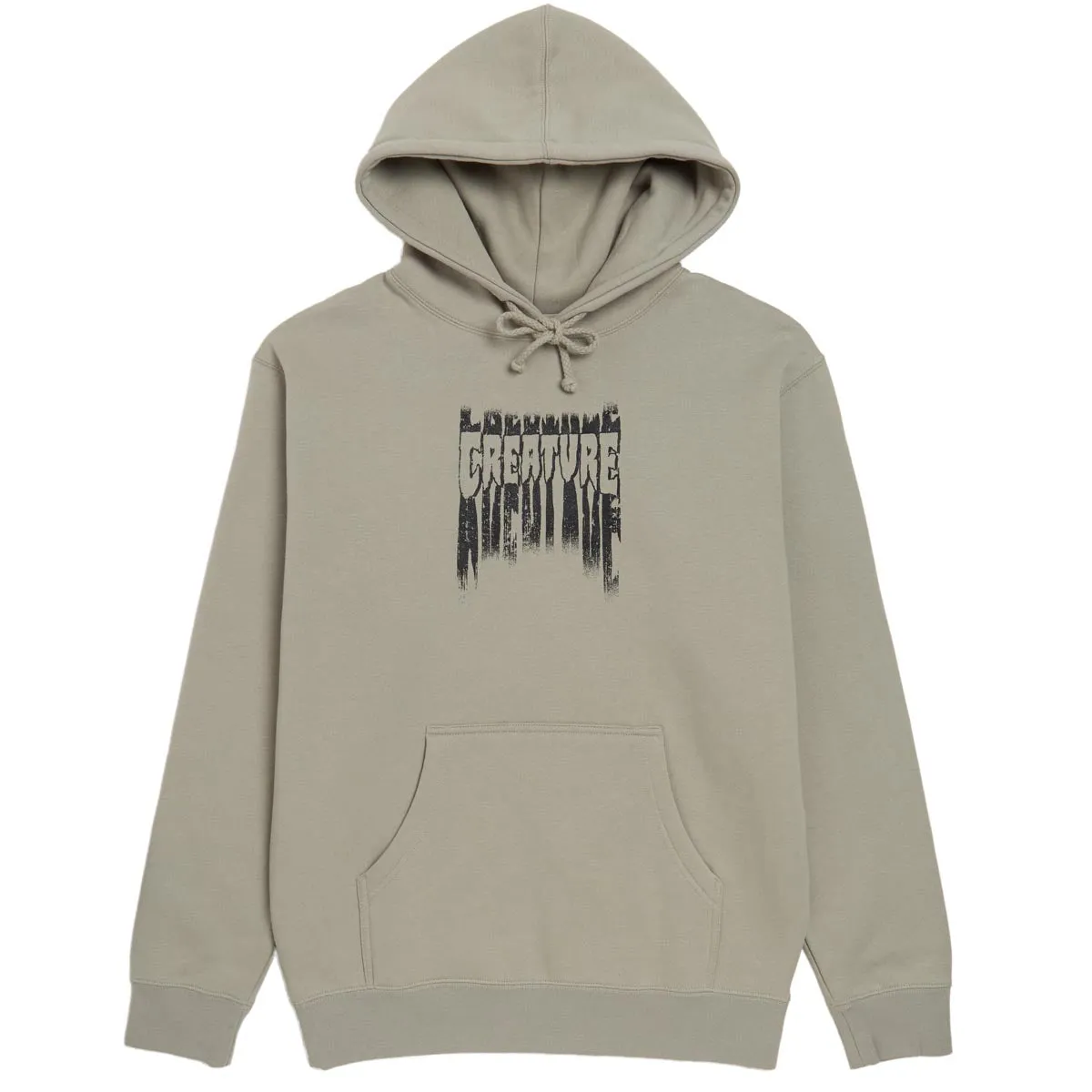 Creature Tattered Hoodie - Cement