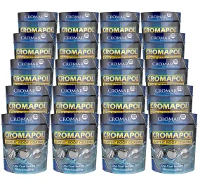 Cromapol Acrylic Waterproof Roof Coating - 20kg (PALLET of 20 Tins)