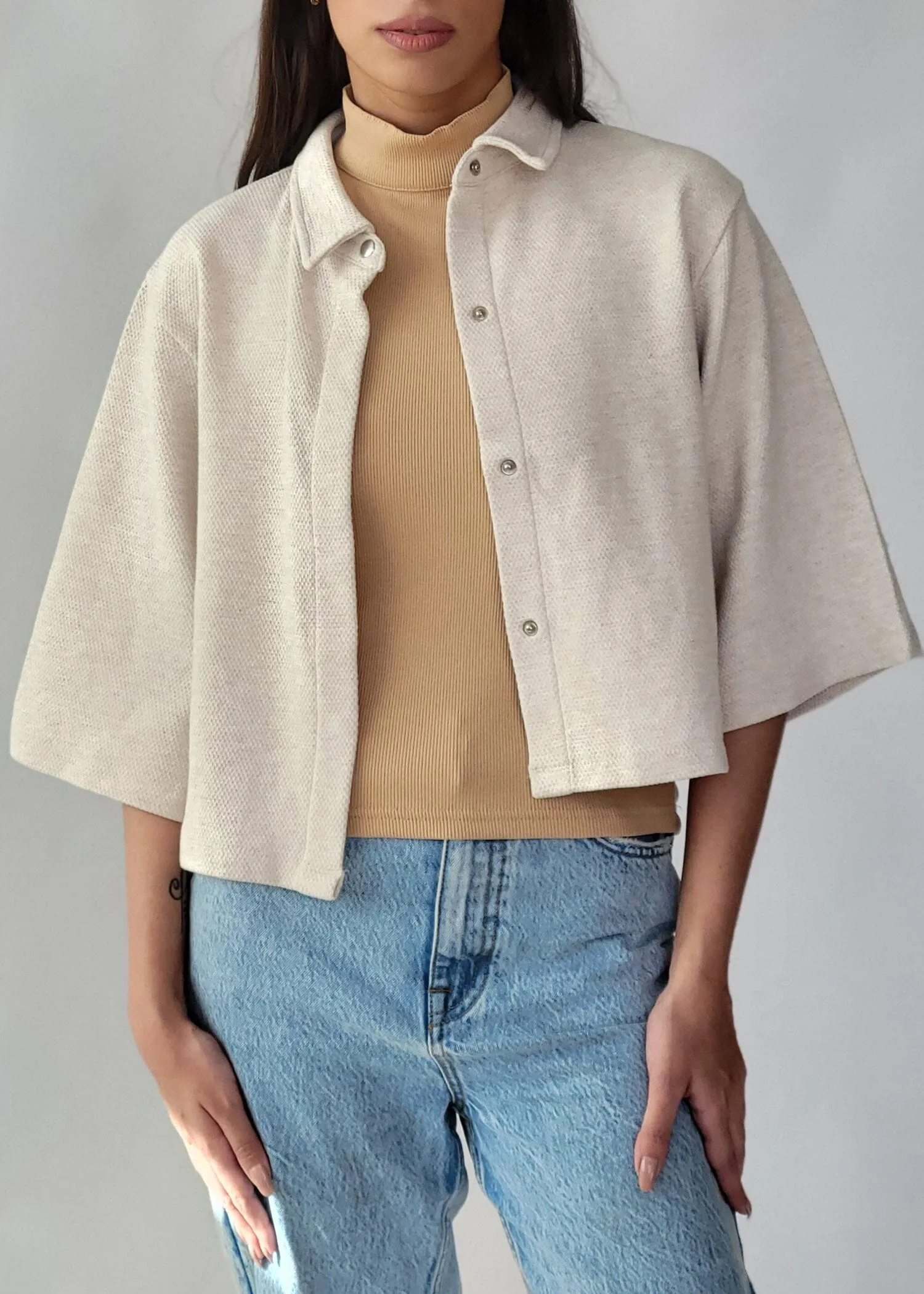 Cropped Structure Jacket