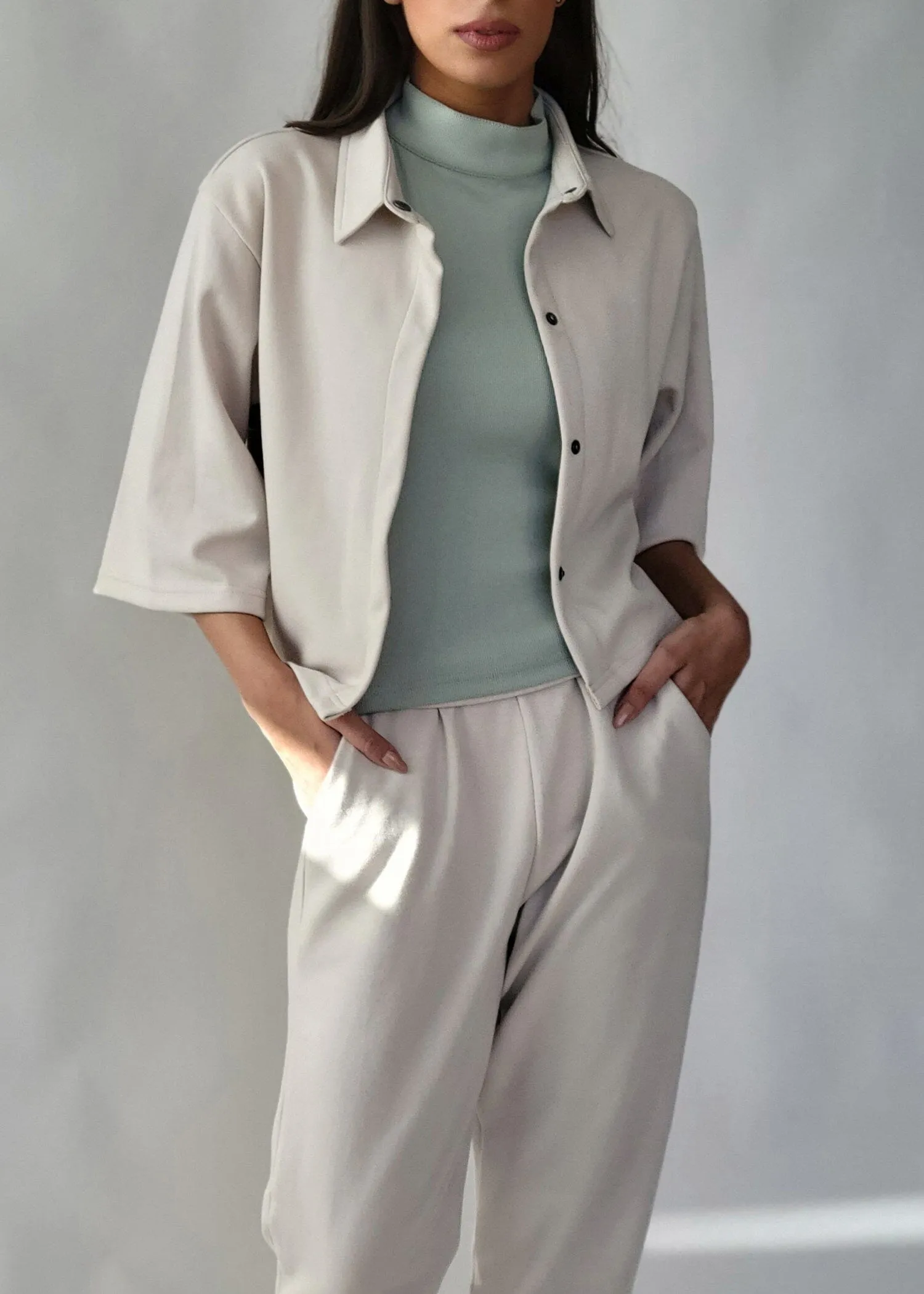 Cropped Structure Jacket