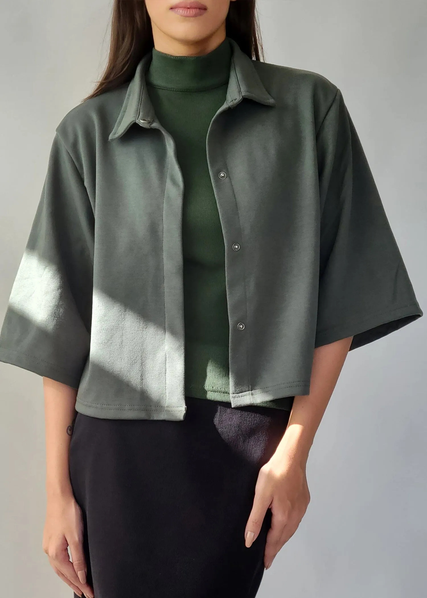 Cropped Structure Jacket