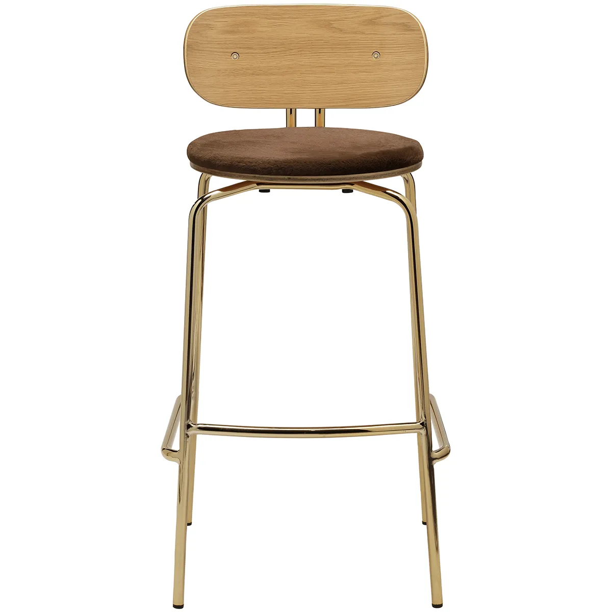 Curious Bar Stool with Teddy Cushion