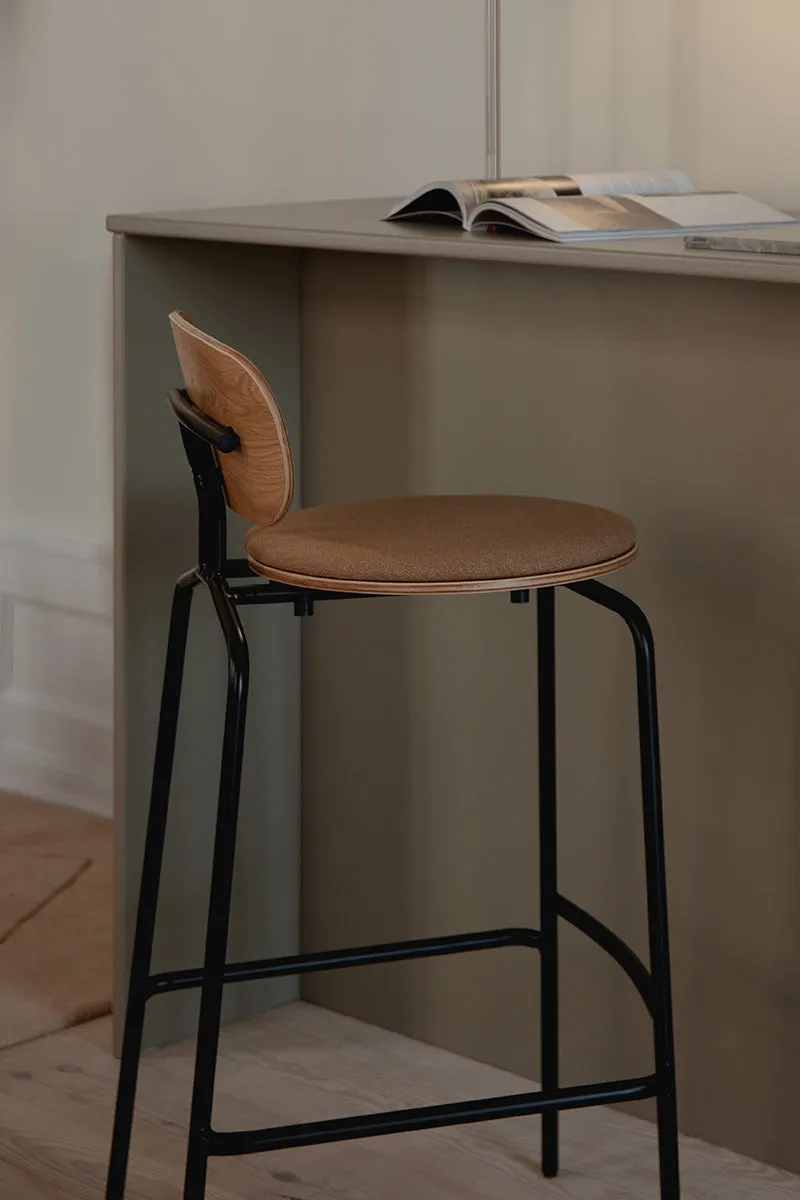 Curious Bar Stool with Teddy Cushion