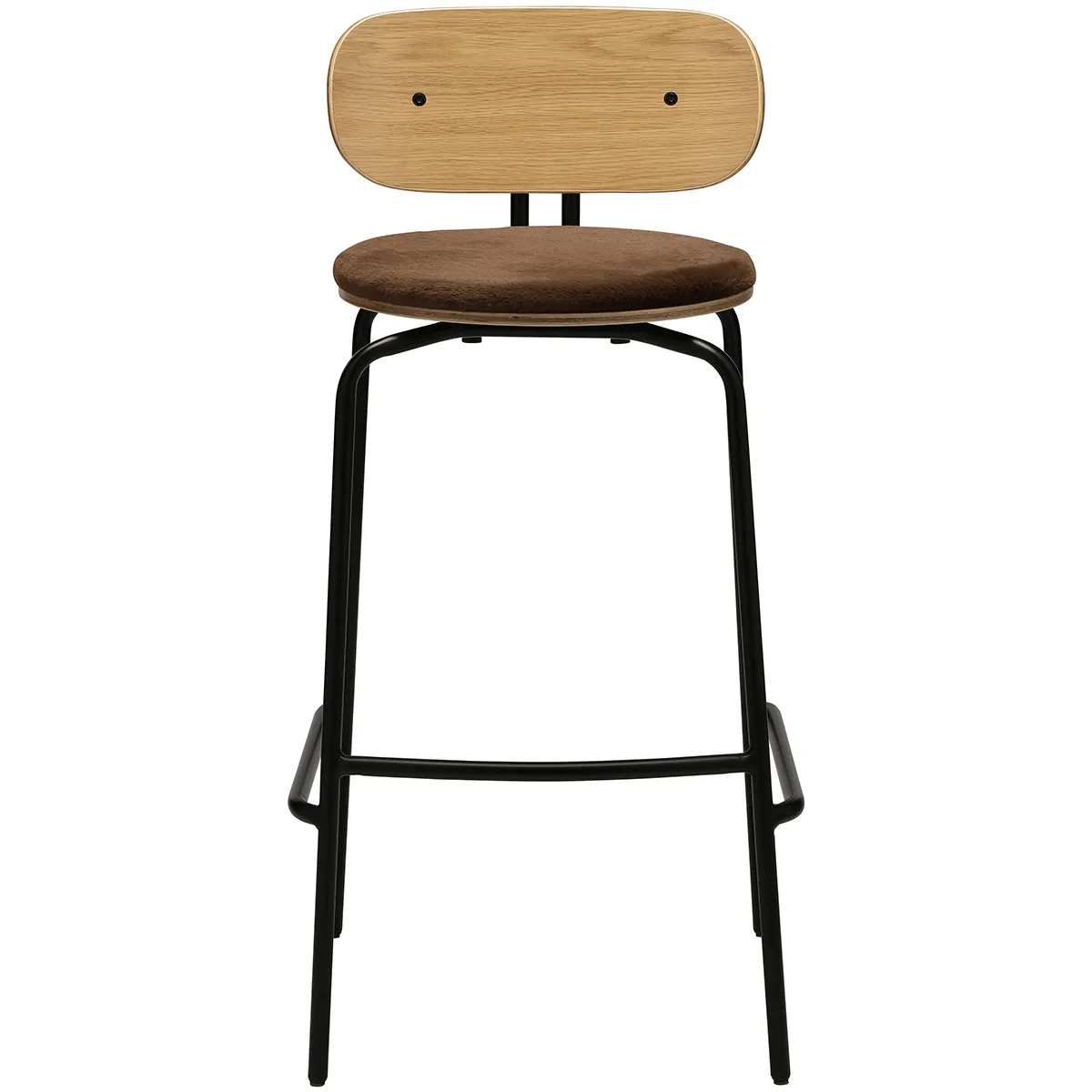 Curious Bar Stool with Teddy Cushion