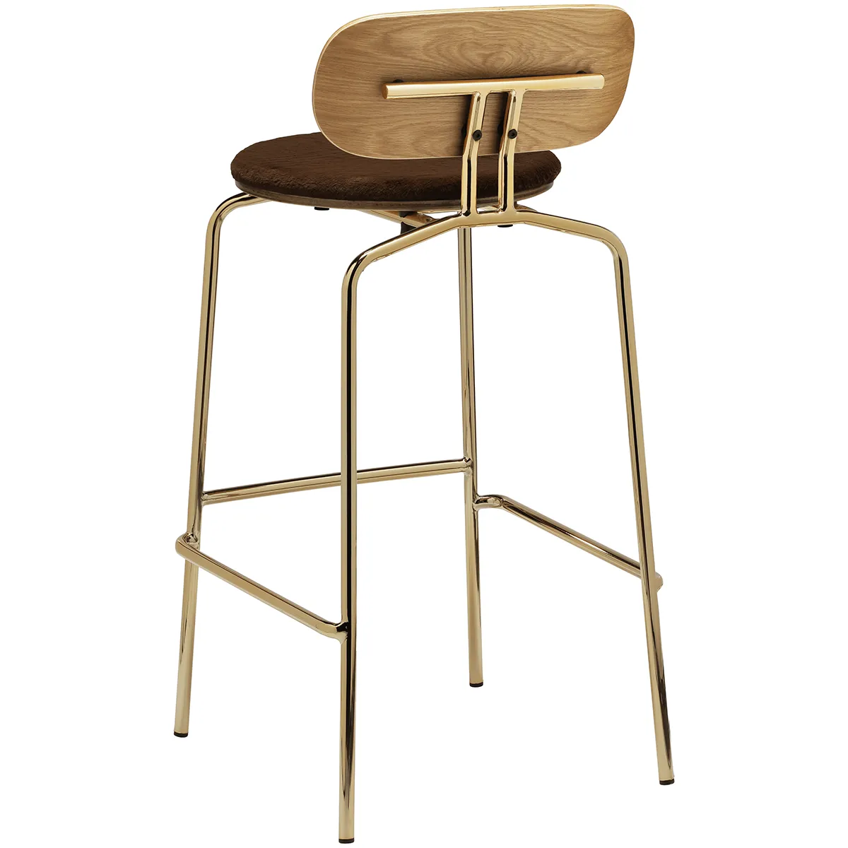 Curious Bar Stool with Teddy Cushion