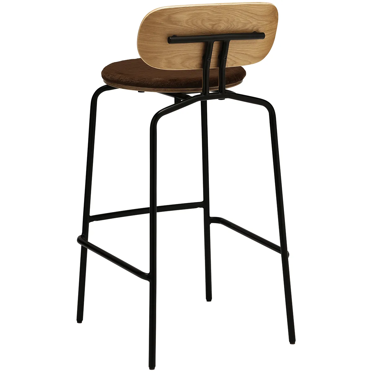 Curious Bar Stool with Teddy Cushion