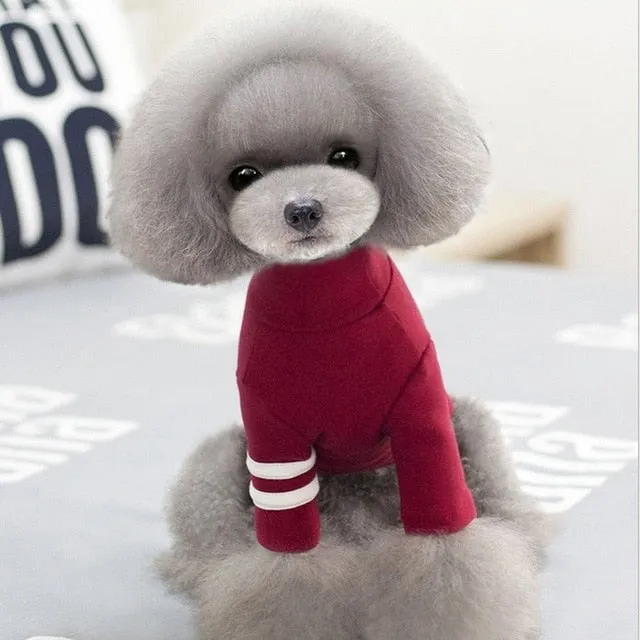 Cute Sporty Winter Clothing Warm Small Dog Sweatshirt