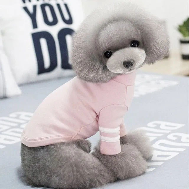 Cute Sporty Winter Clothing Warm Small Dog Sweatshirt