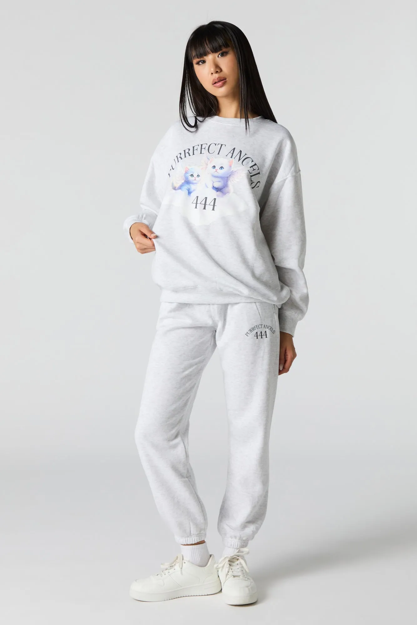 Cutesy Graphic Fleece Jogger