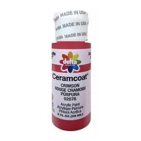 Delta - Ceramcoat Acrylic Paint 2Oz - Crimson - Transparent*