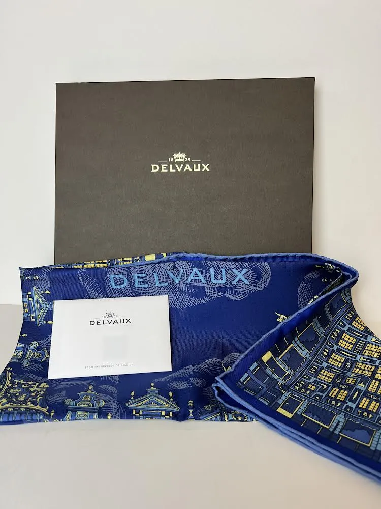 Delvaux scarf - blue grande place